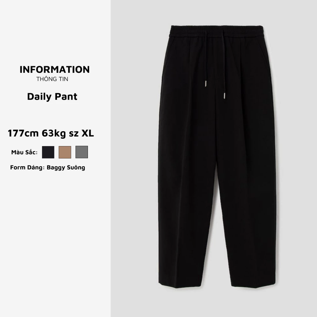 Quần dài cạp chun ARMCEO daily pant mặc thường ngày chất liệu coolmax cực mềm mịn, thoáng mát-D02