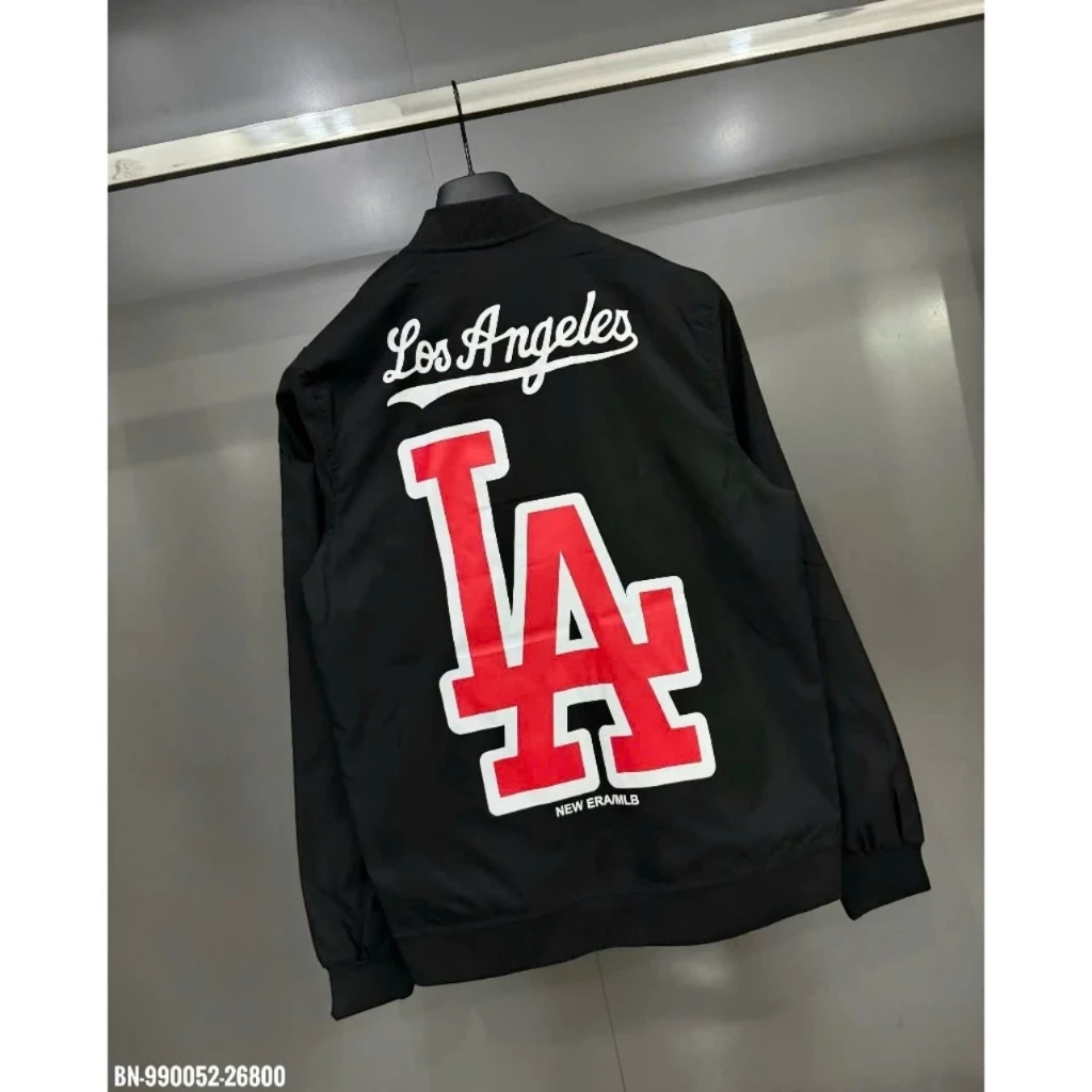 Áo Khoác Gió Nam Nữ MLB LA Logo Chữ In Cực Nét Gió 2 Lớp Chất Sịn Cực Đẹp Chuẩn Form-Áo Khoác Gió Hàng Đẹp Hottrend 2024