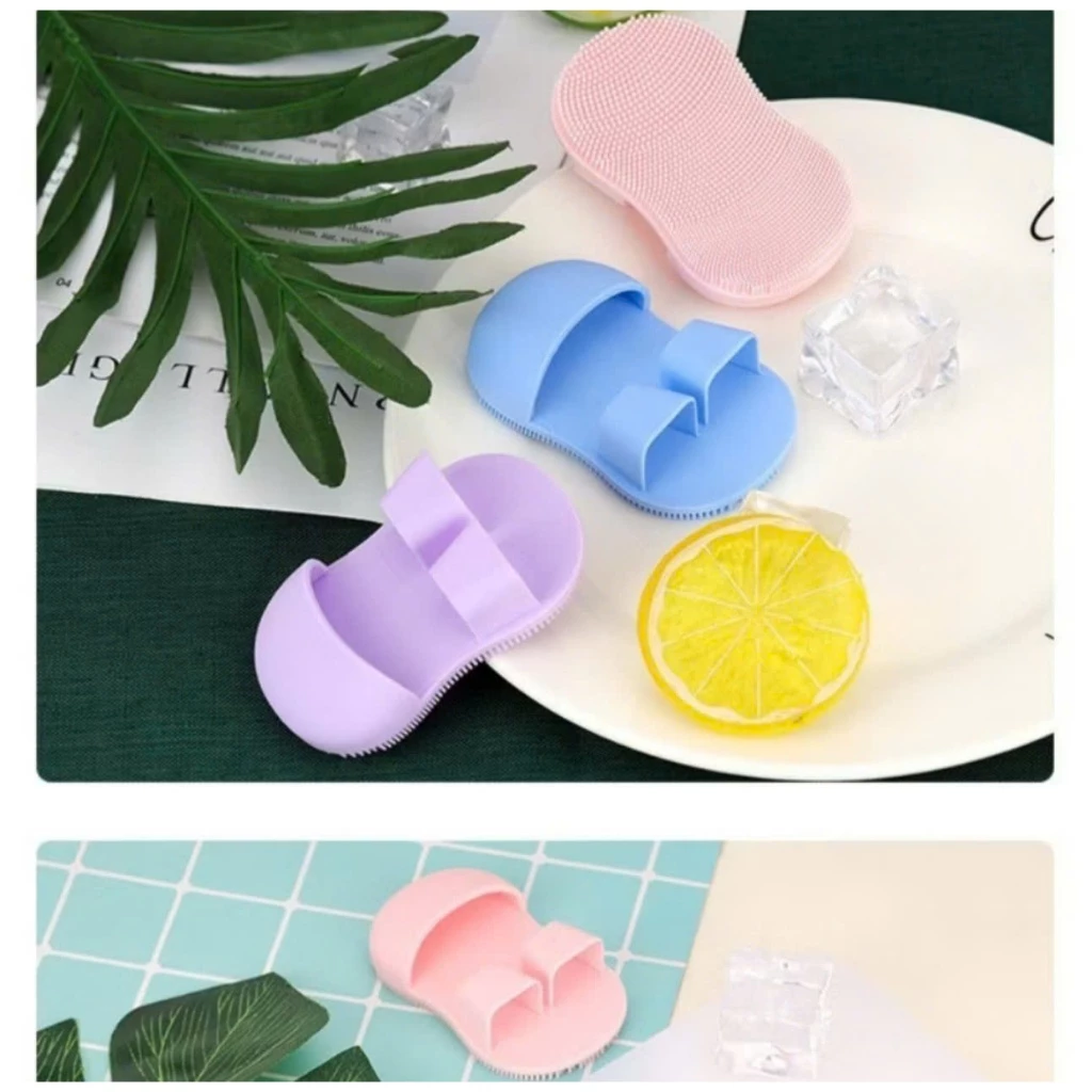 Com bo 2 Bàn chải rửa mặt Silicon mini