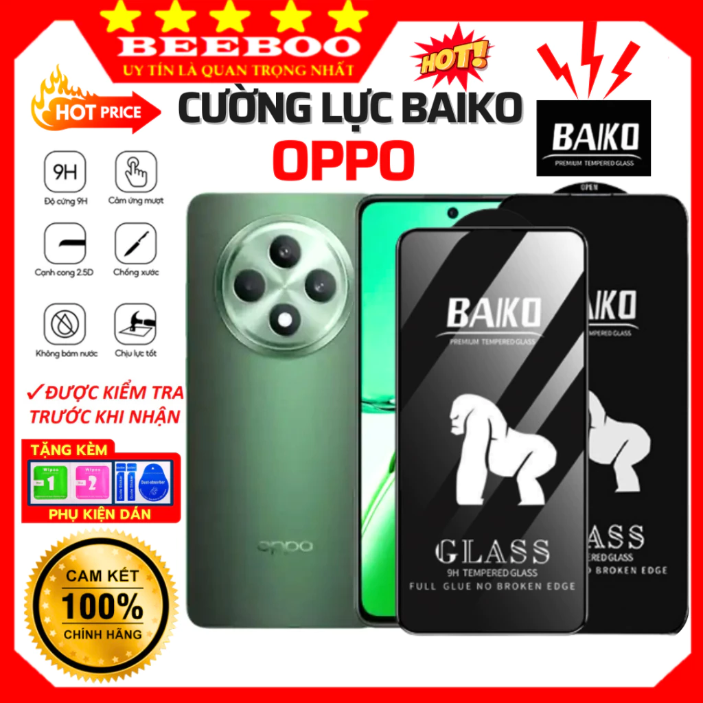 Kính cường lực Oppo Reno 16F 15F 14F 5G Reno 15 14 13 5G A6Pro A6t A6x A6 A5 A5x A5Pro A5i Baiko