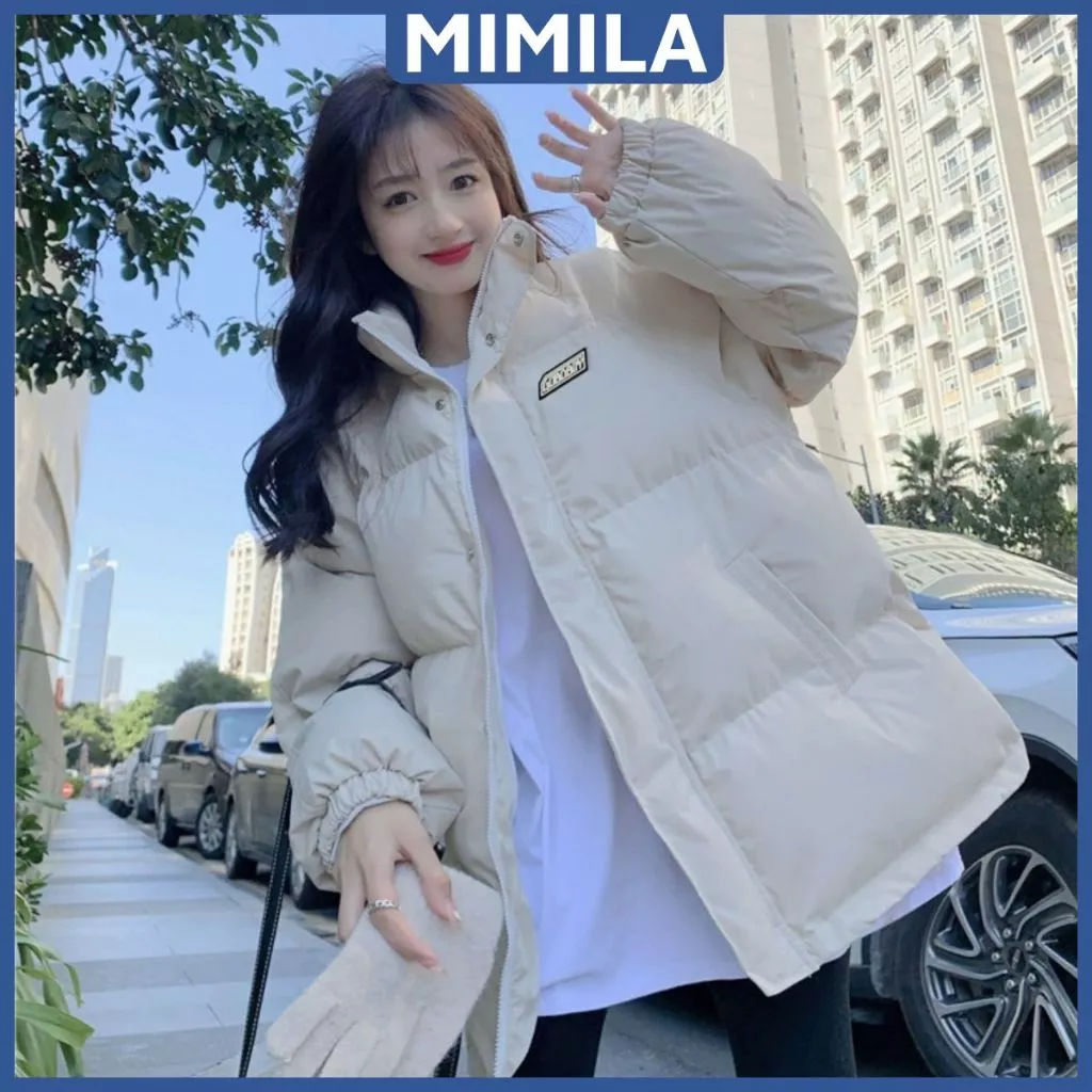 Áo Phao Đại Hàn Unisex MIMILA Khoác Béo Form Rộng Dáng Xuông Basic Dễ Mặc Phong Cách Hàn Quốc - MA281
