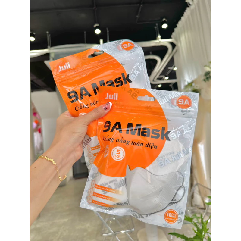 [Set 200 Cái] Khẩu Trang 9A JULI ĐỨC KHÔI MASK Chính Hãng Dành Cho Mặt To 5 Lớp Kháng Khuẩn Chống Tia UV