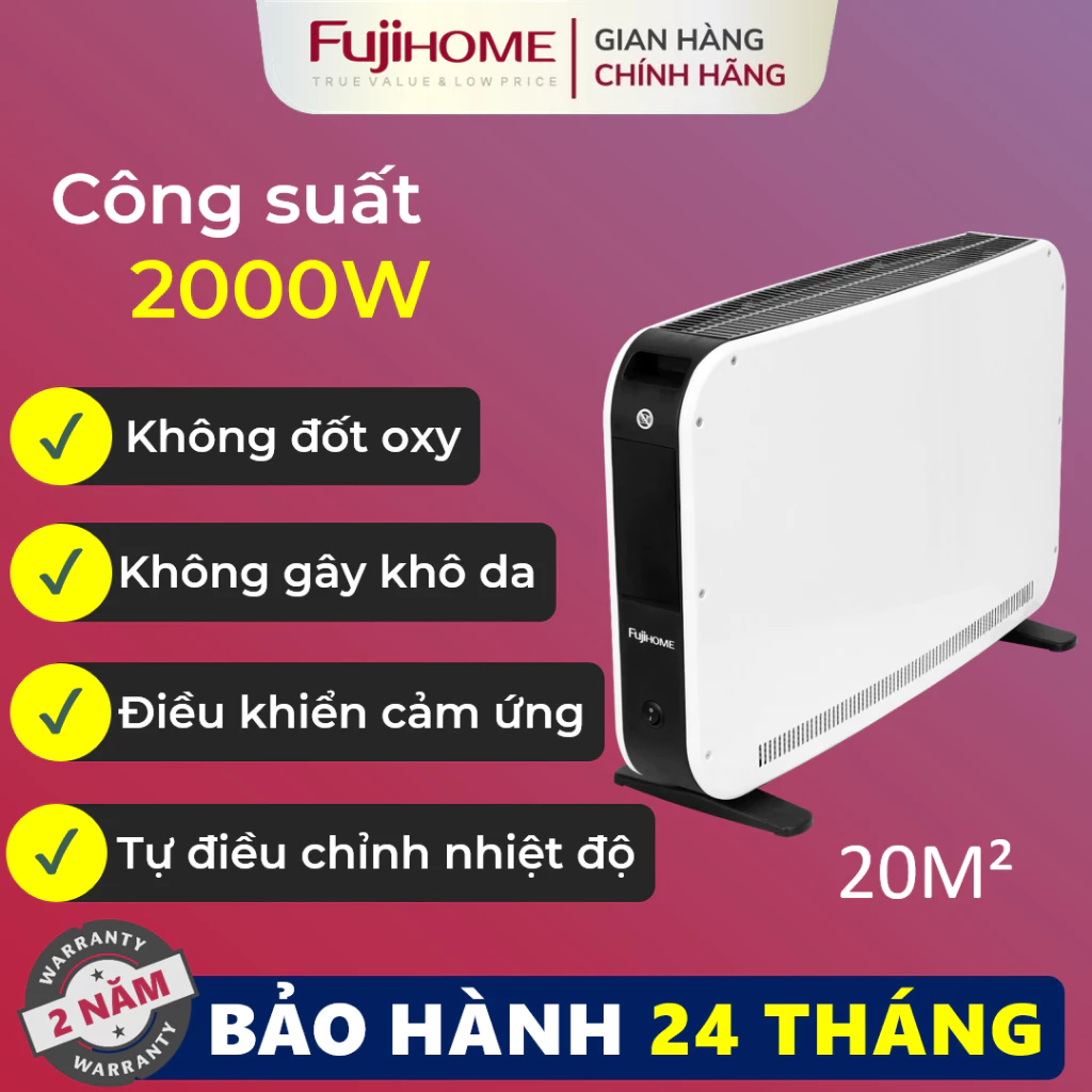 Máy sưởi ấm FUJIHOME CH Nhập Khẩu không khô da tiết kiệm điện