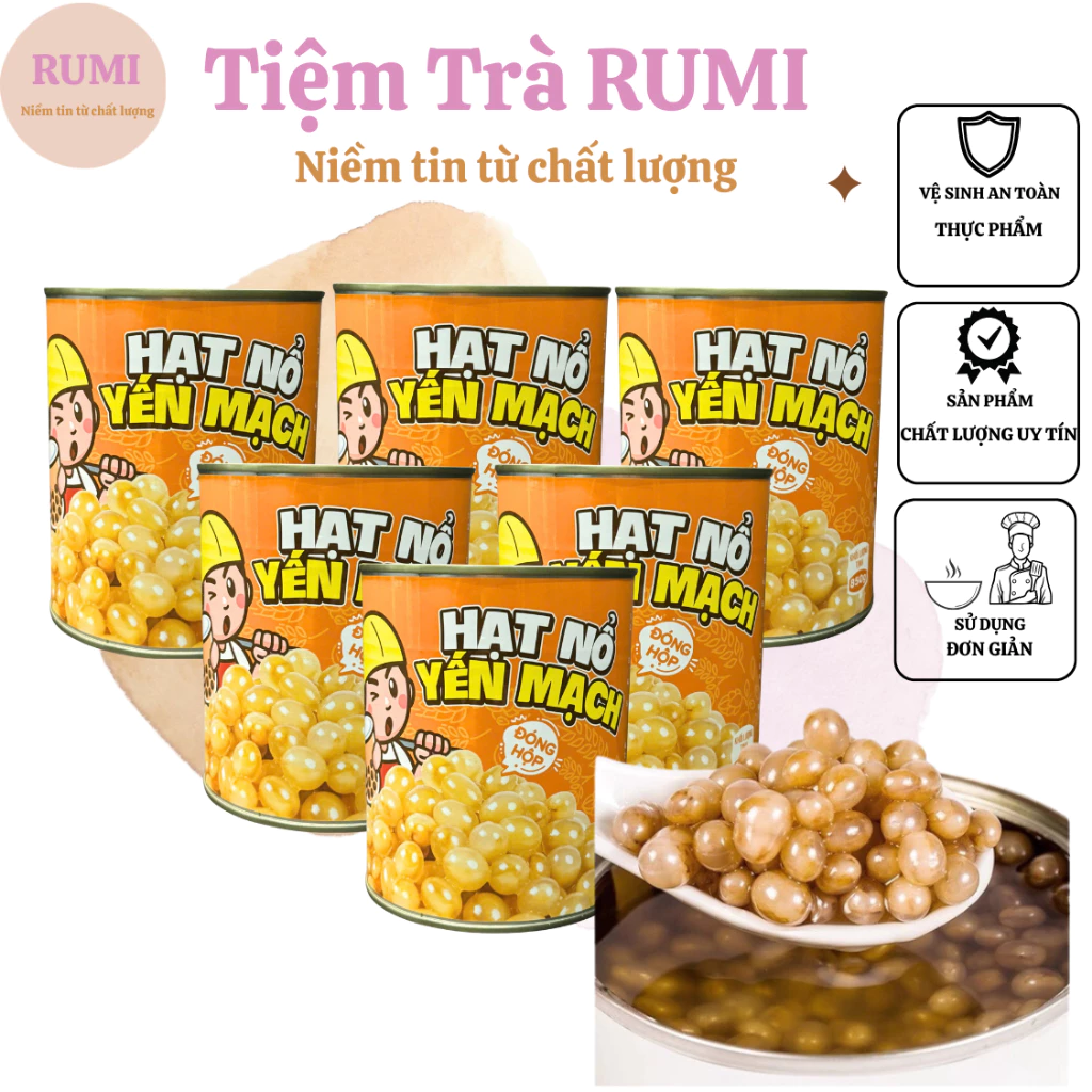 Hạt Nổ Yến Mạch TenTen hộp cam (850g)