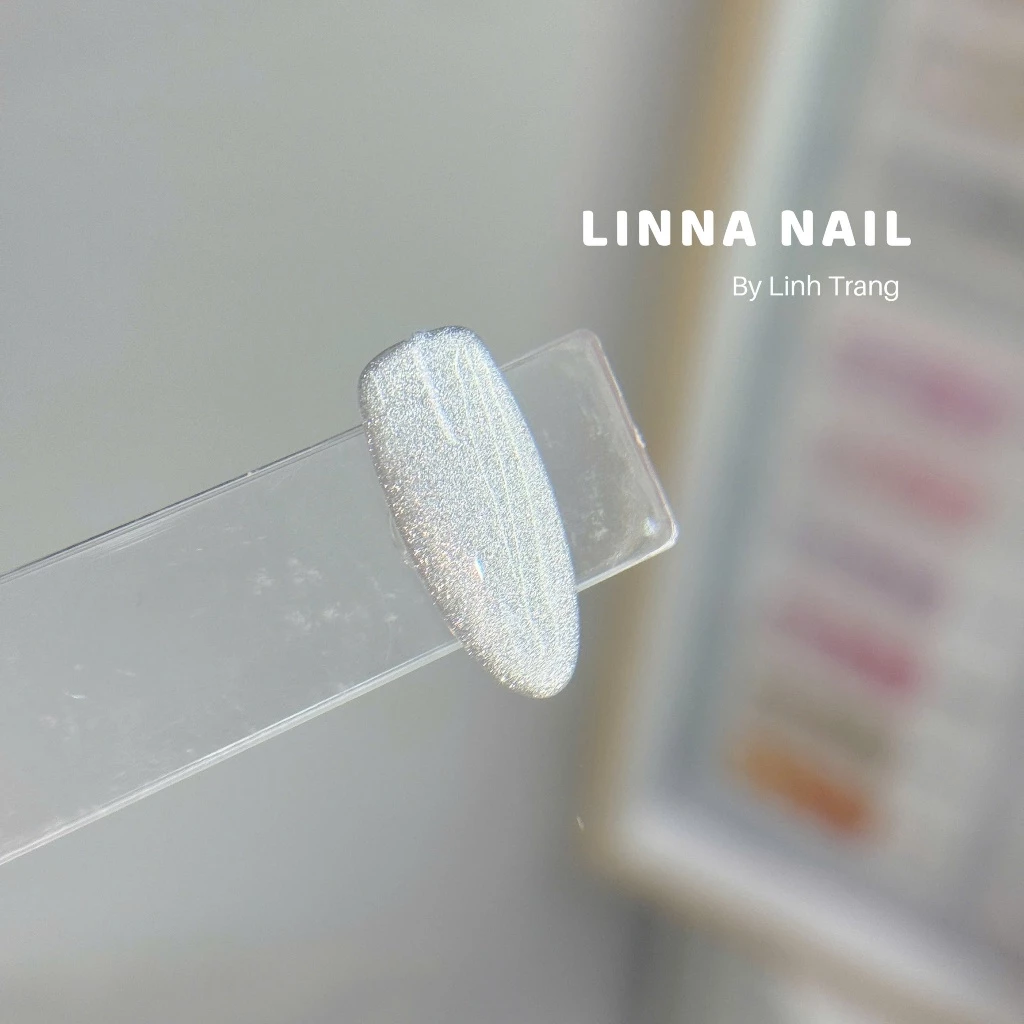 Sơn Mắt Mèo Kim Cương Ánh Trắng Linna 12ml