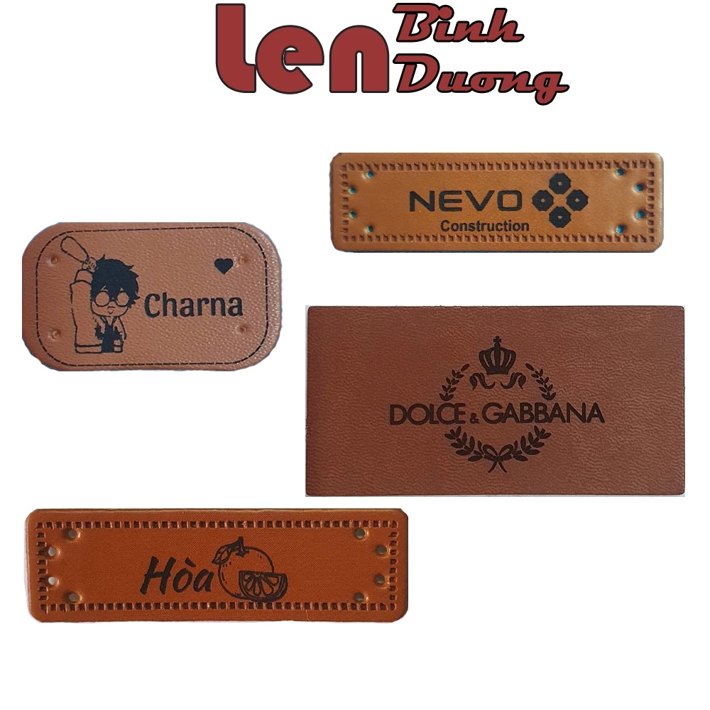 Name Tag Khắc Theo Yêu Cầu, Tag Tên Da Gắn Khăn Choàng Cổ, Balo Cho Bé, In Thông Tin Cho Bé