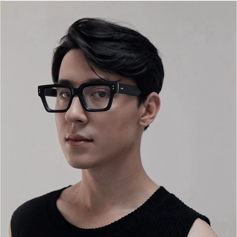 Kính giả cận, Gọng kính cận nam nữ dáng vuông viền dày dáng baáic C239 Jolie eyewear