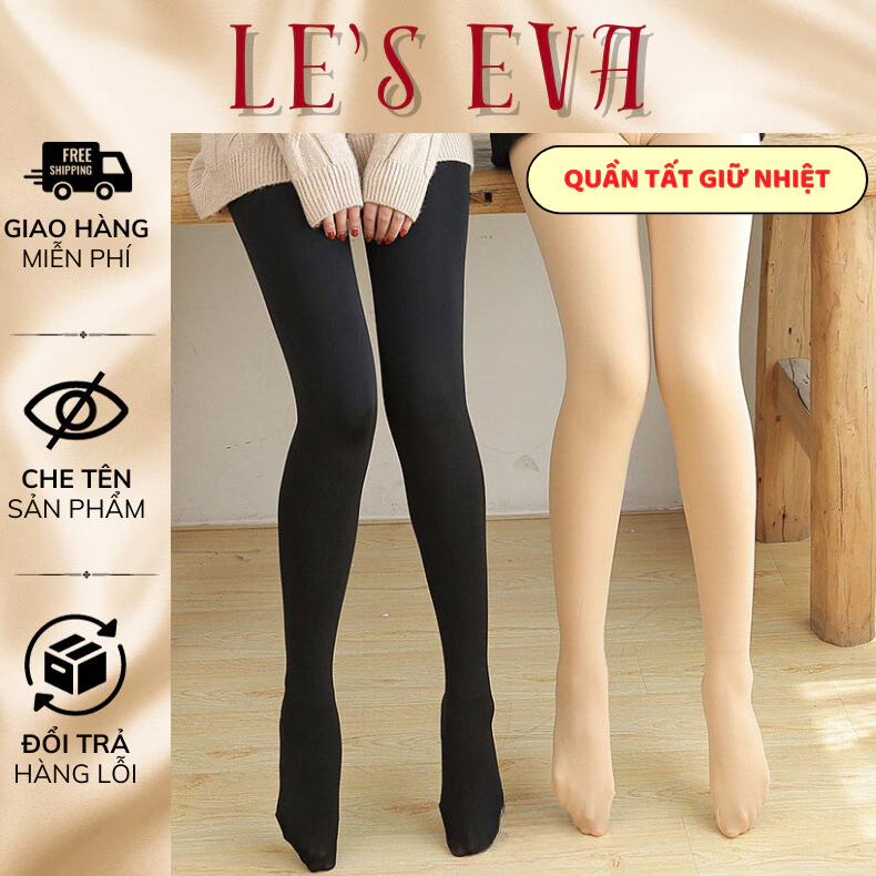 Quần Tất Nữ Giữ Nhiệt Mùa đông Dày Mịn Thon Chân Siêu Dai cạp cao Định hình vòng eo QT13 - LESEVA