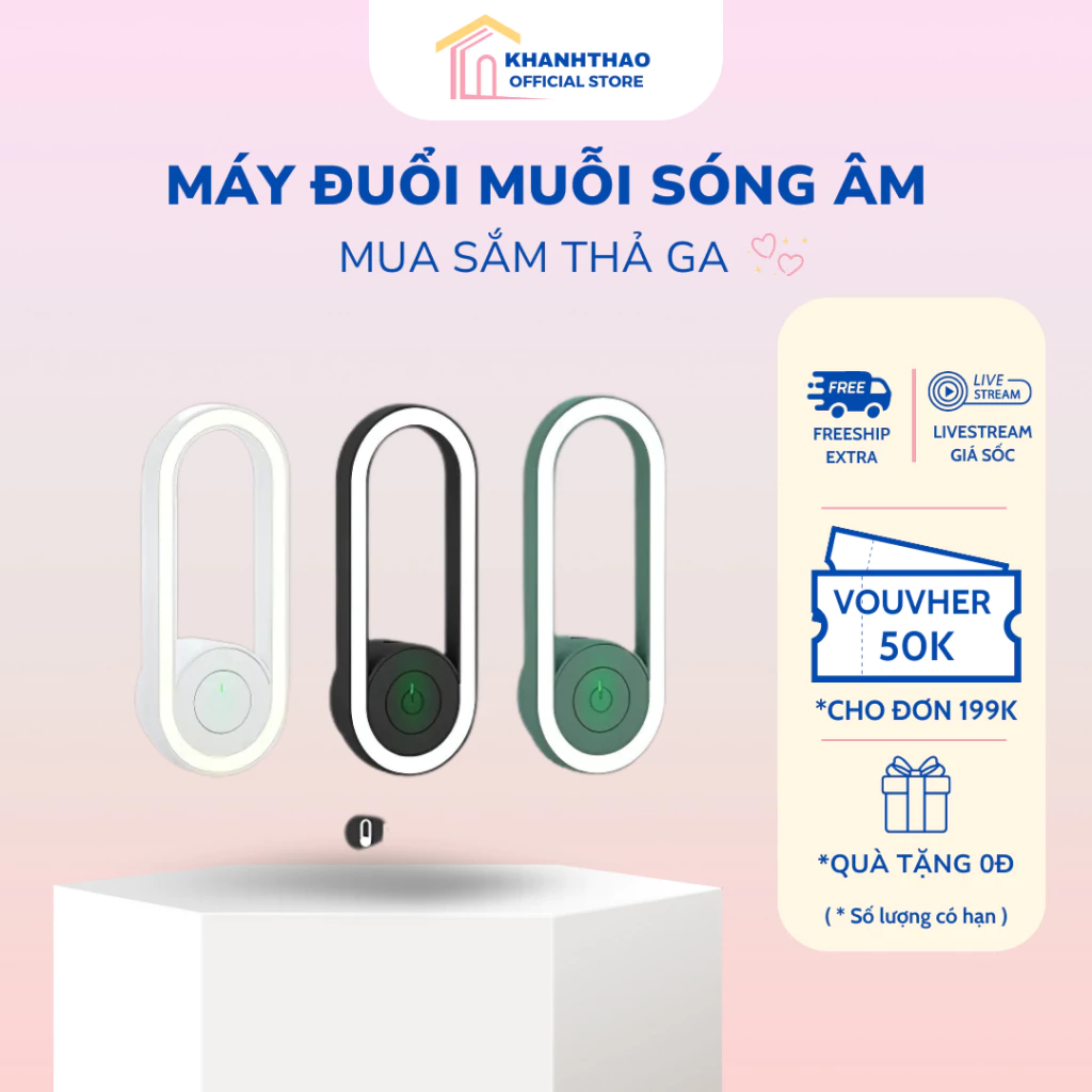 Máy đuổi muỗi bằng sóng siêu âm, an toàn tuyệt đối cho người sử dụng và cả trẻ nhỏ, không gây ồn, khó chịu - K209
