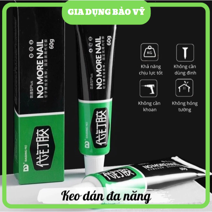 Keo Siêu Dính Thay Thế ĐINH, Keo Cơ Khí Chuyên Dùng Dán Các Đồ Vật Thay Thế Đinh Vít 60g - BV74
