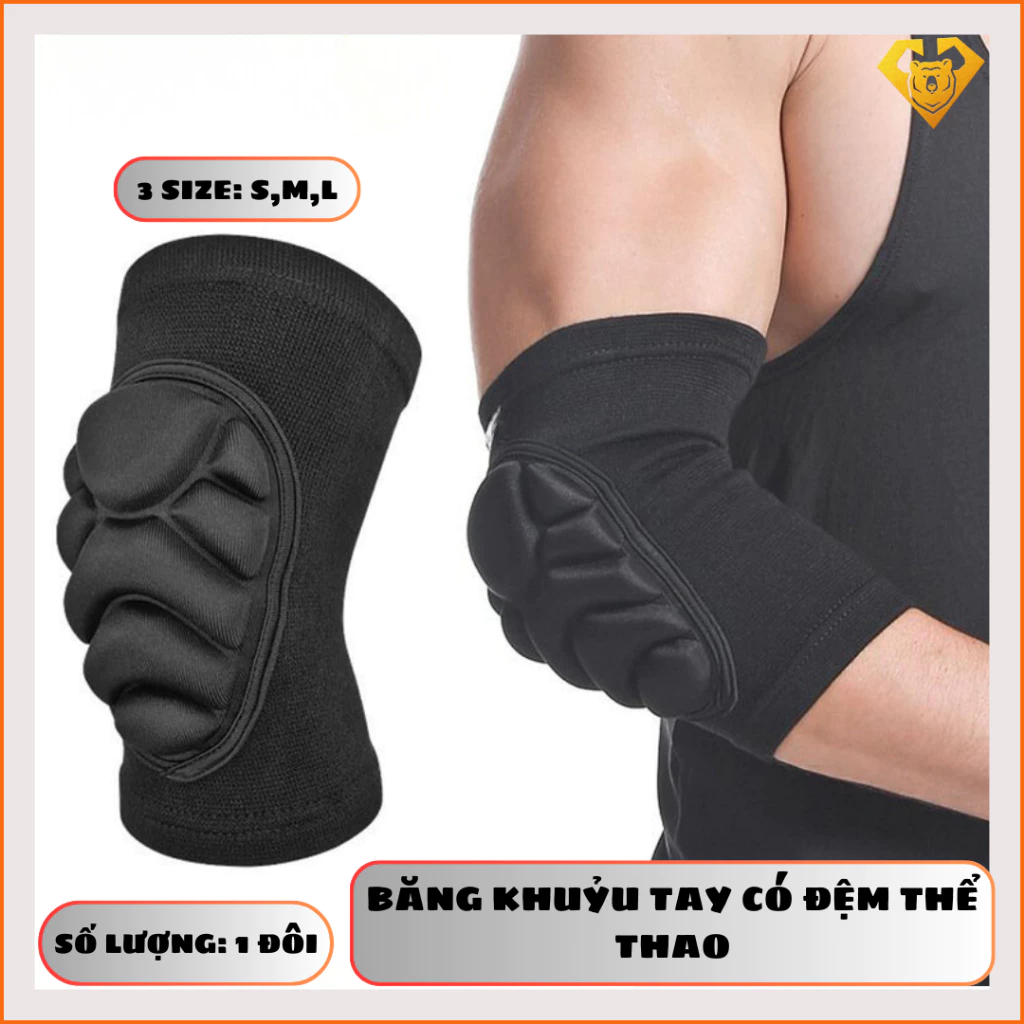Băng Bảo Vệ Khủyu Tay Có Đệm Thể Thao  Chính Hãng SKDK 395