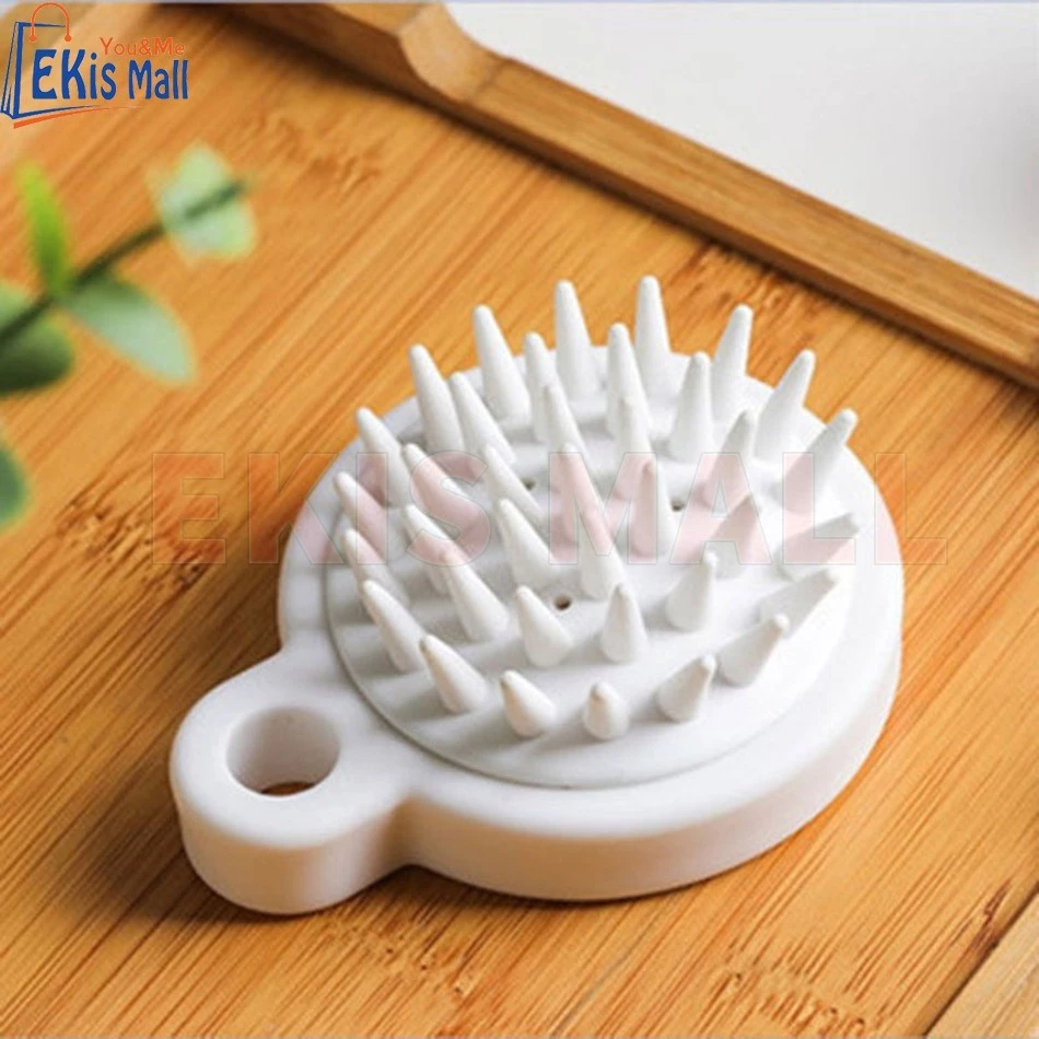 Lược gội đầu silicon xuất nhật muji, dụng cụ gọi đầu chải tóc matxa