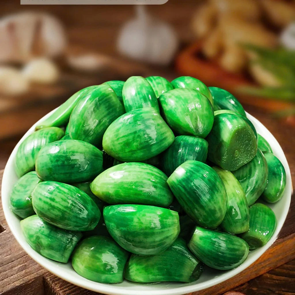 [Loại Thượng Hạng] Tỏi ngọc bích ,Tỏi lạp bát ngâm xanh , đặc sản giòn ngon ăn kèm các loại mỳ cay bún phở