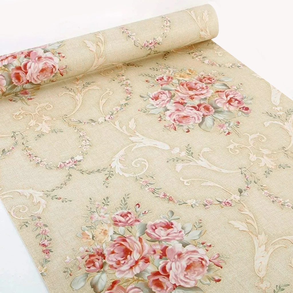 Giấy dán tường hoa văn tân cổ điển châu âu khổ 0.45mx10m