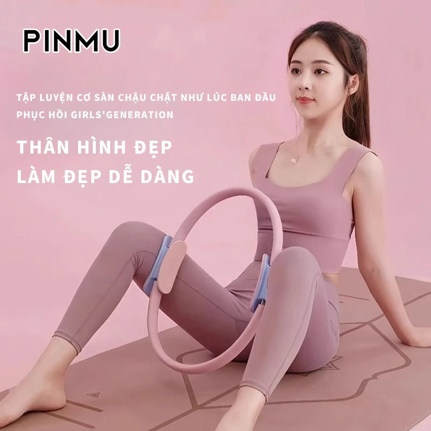 Vòng Tập Yoga Pilates PINMU Cao Cấp Dụng Cụ Có Thể Sử Dụng Tay Vai Đùi Cơ Bụng Mông Đa Năng