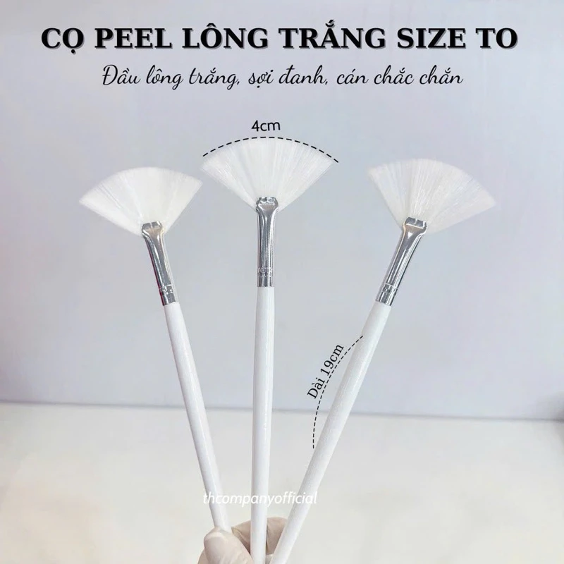 Cọ peel siêu mỏng, bát peel trong khisuốt mika hàng đẹp (3-5món) cọ gỗ cọ silicon dùng trong spa