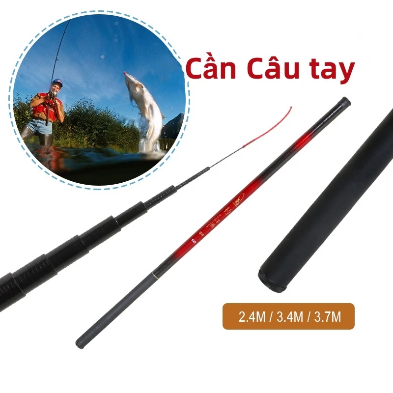 Cần câu, Câu cá, Cần câu tay Xích Long 6H hàng siêu bền-Cần câu cá chuyên câu đơn câu đài Đồ Câu Việt Bắc