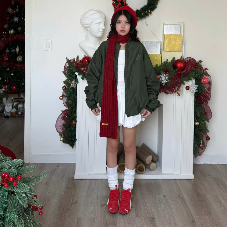 AB HOUSE - Áo khoác bomber tay nhún SHRUG form rộng nam nữ
