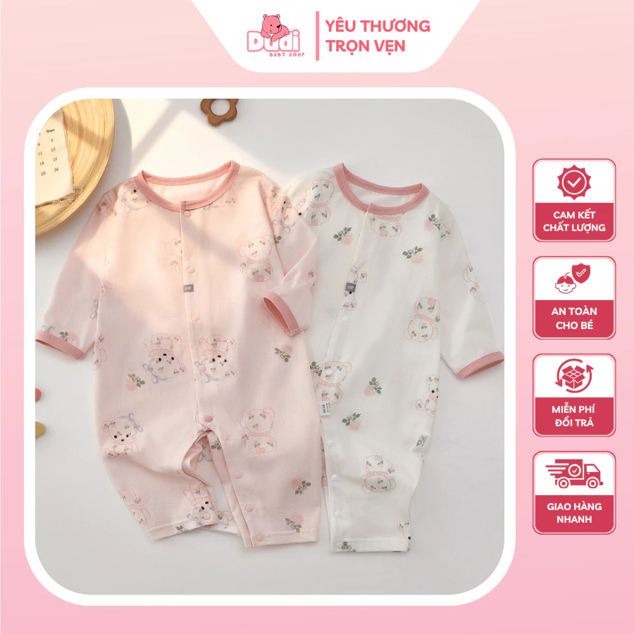Đồ Thu Đông Cho Bé Sơ Sinh, Chất Liệu Vải Cotton Co Giãn, Ấm Áp, Mềm Mại Cho Bé Từ 0-24 Tháng Tuổi.