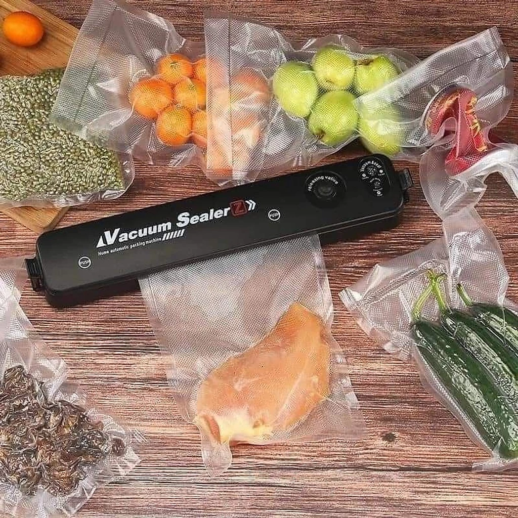 Máy hút chân không thực phẩm Mini cao cấp Vacuum Sealer Mini tự hàn miệng túi tự động