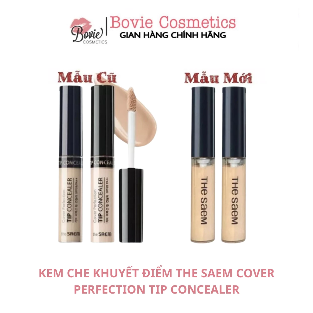 Kem che khuyết điểm The Saem Cover Perfection Tip Concealer tone 1 - 1.5 - 2