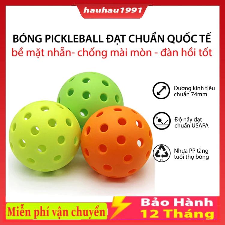 Bóng Tập Pickleball Dành Cho Luyện Tập, Thi Đấu Trong Nhà và Ngoài trời