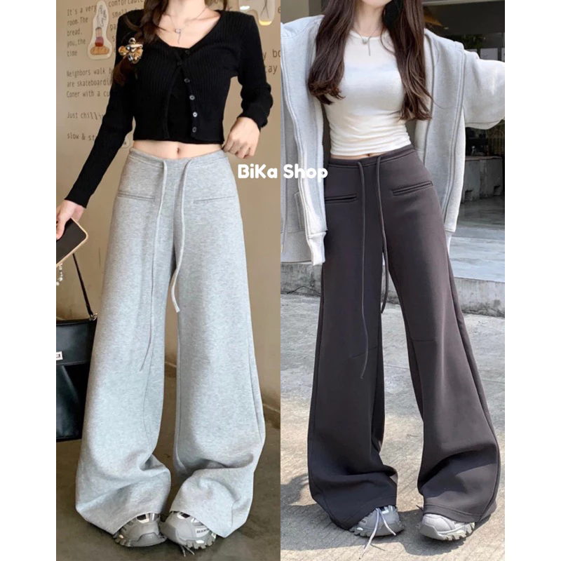 Quần nỉ lót lông cao cấp. Quần ống rộng nữ hottrend 2026 , mặc ấm tôn dáng By Bika Shop (Z5)