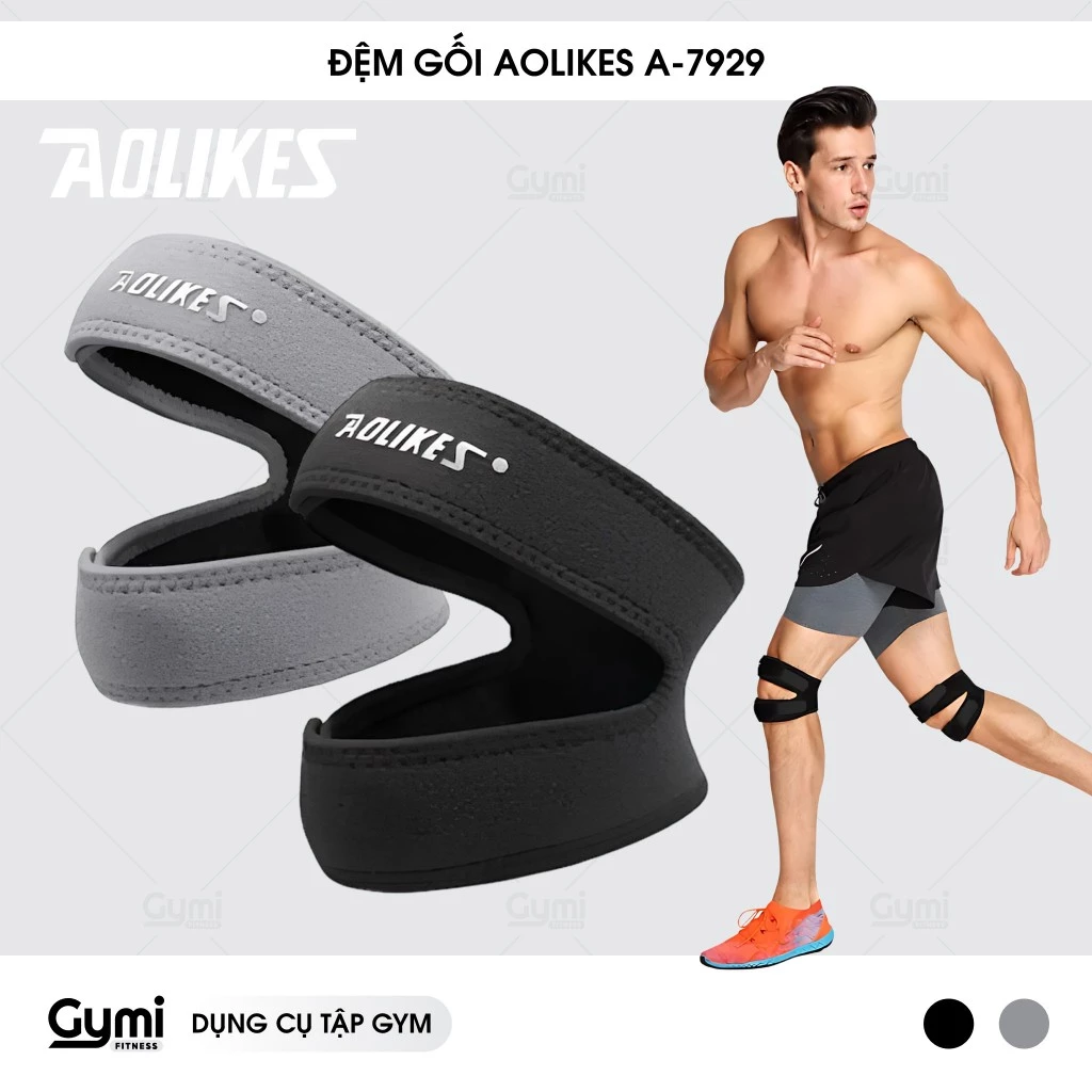 Đệm Bảo Vệ Đầu Gối Điều Chỉnh Aolikes A-7929 - Dán Bảo Vệ Khớp Gối Chính Hãng - AL7929