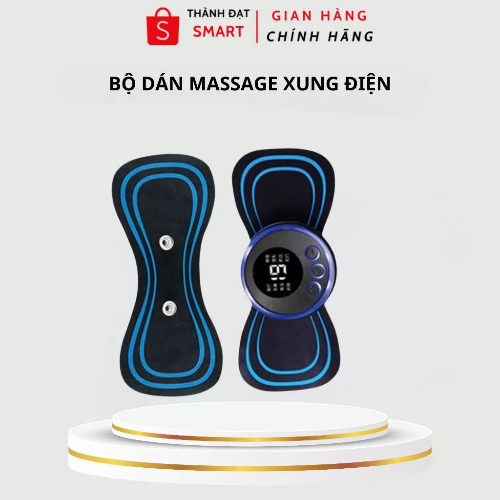 Miếng Dán Massage Xung Điện  Tích Hợp 6 Chế Độ, Giảm Nhức Mỏi Hiệu Quả, Thư Giãn Cơ