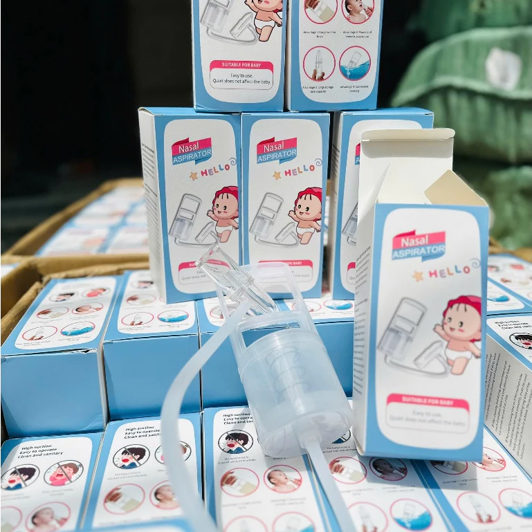 Dụng cụ hút mũi kéo tay thế hệ mới, chất liệu nhựa nguyên sinh, lực hút mạnh, an toàn cho bé