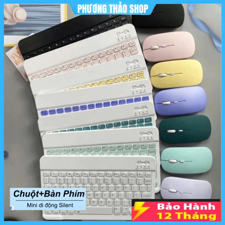 bàn phím chuột không dây bluetooth 10 Inch đầy màu sắc cho Android / ios / IPad / Macaron / máy tính bảng