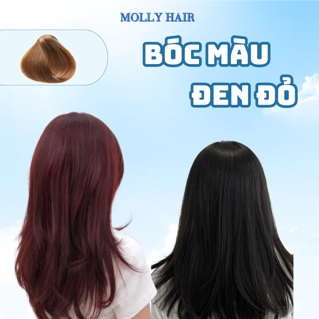 Thuốc bóc màu, thuốc bóc màu nhuộm đen, nhuộm đỏ - MOLLY HAIR