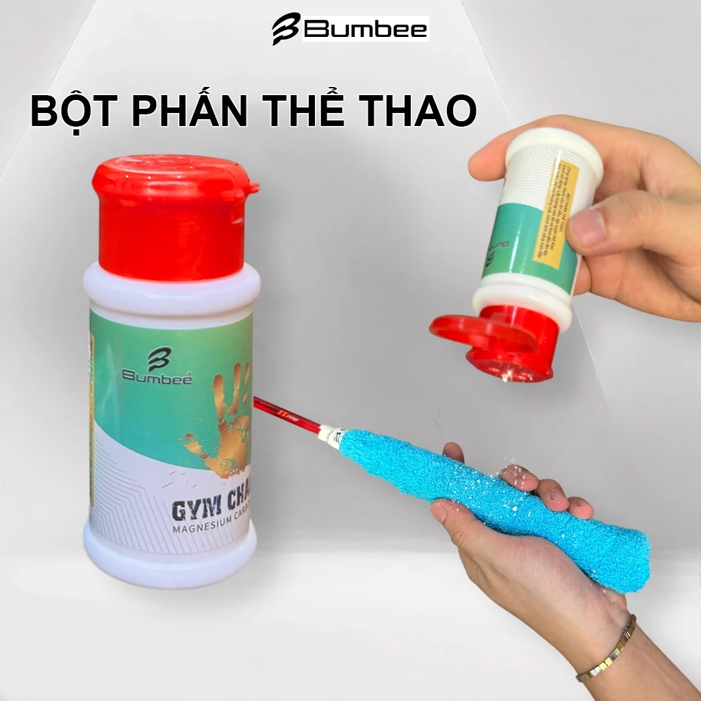 Bột Phấn Thể Thao Bumbee Chống Trơn Trượt Sử Dụng Trong Tập Luyện Và Thi Đấu Cầu Lông, Gym, Tennis - Hàng Chính Hãng