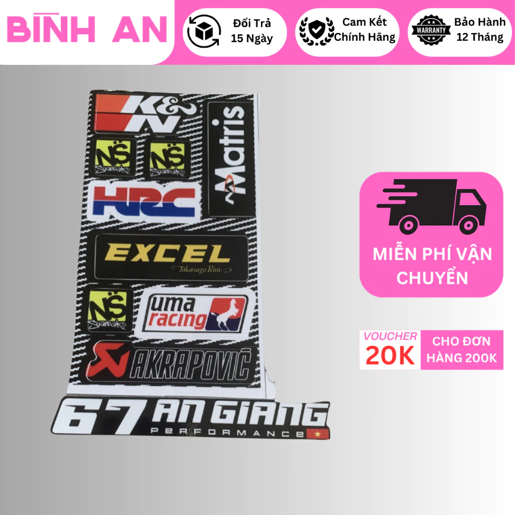 Tem Dán Xe Số Các Tỉnh Kèm Sticker Chất Liệu Decal Cao Cấp Chống Nước, Bền Màu, Cắt Khuôn Sẵn Dễ Dán