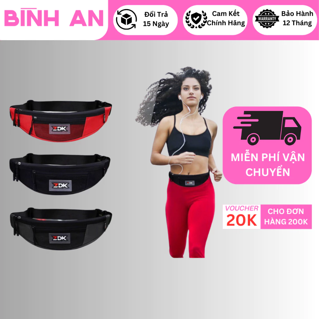 Túi bao tử đa năng ZDK đeo hông đeo chéo thời trang nhiều mẫu, dùng chạy bộ, du lịch, đi xe
