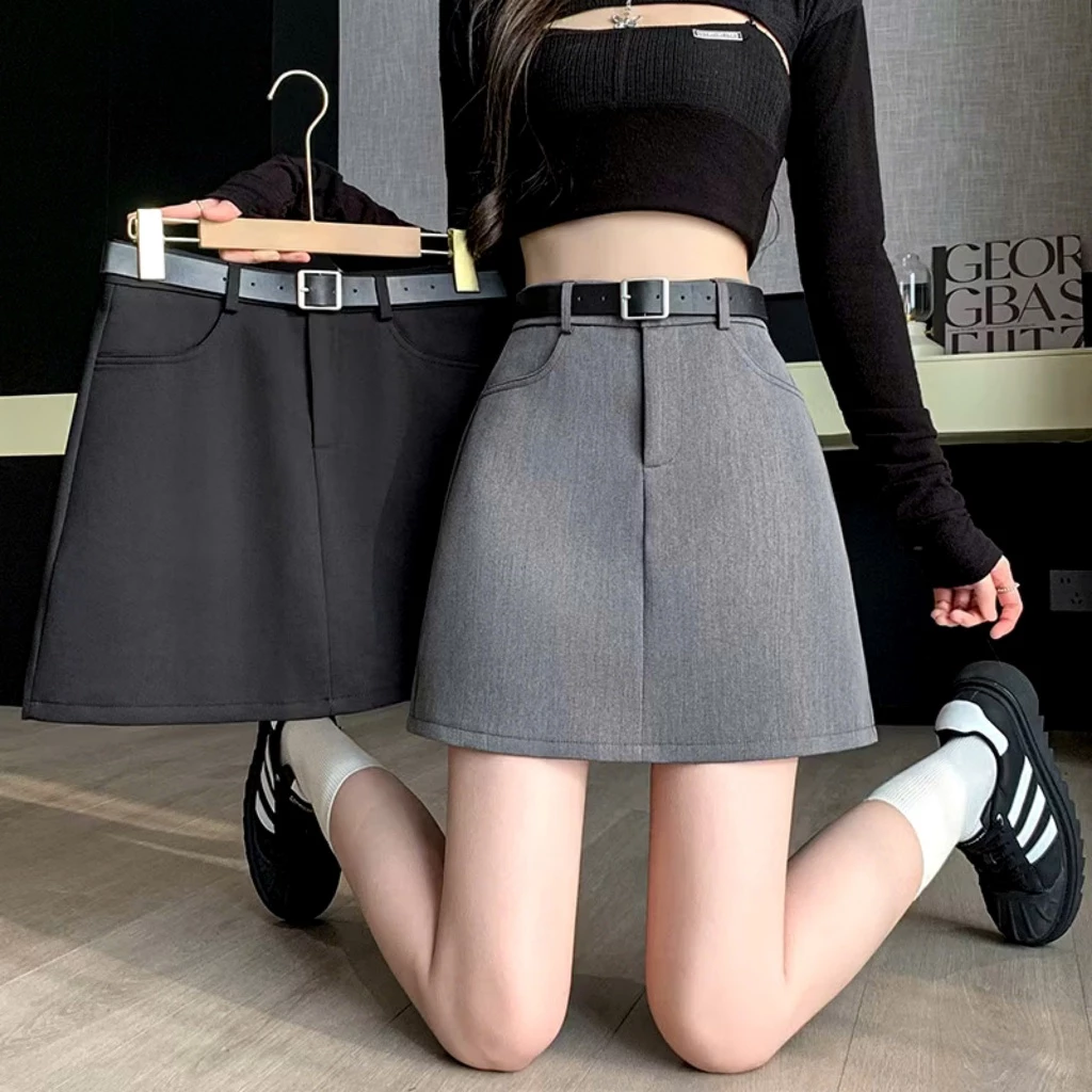 [Kèm Đai Lưng] Chân Váy Dáng Ngắn Chữ A BIGSIZE Có Quần Trong Chất Liệu Dày Dặn Siêu Đẹp V508