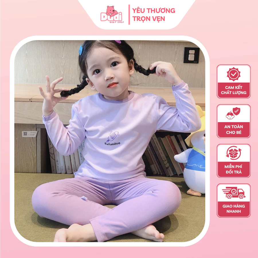 Bộ Đồ Ngủ Mặc Ở Nhà, Đồ Bộ Thu Đông, Thời Trang Xuân Thu Xinh Xắn Cho Bé Từ 1-6 Tuổi - TD01
