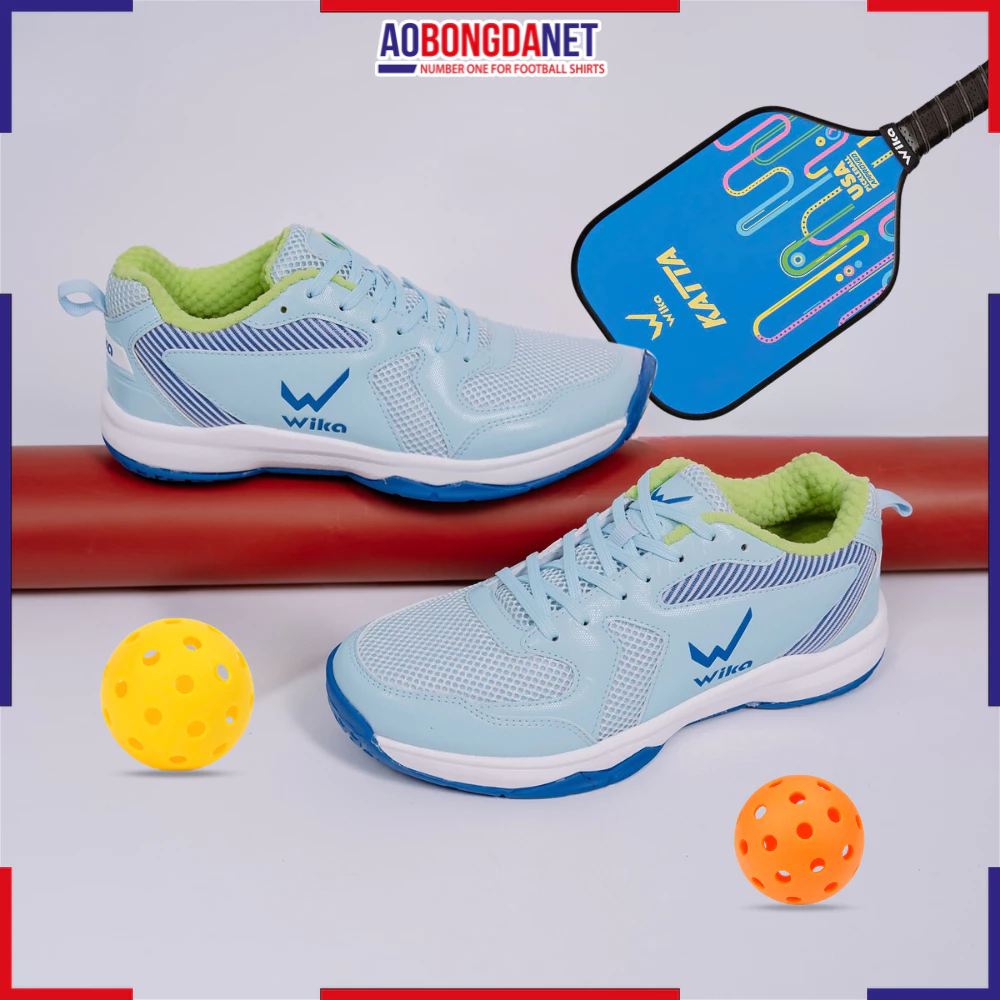 Giày Pickleball Nam Nữ Wika Kitto Chính Hãng, Giày Cầu Lông, Tennis, Thiết Kế Đế Bám Sân