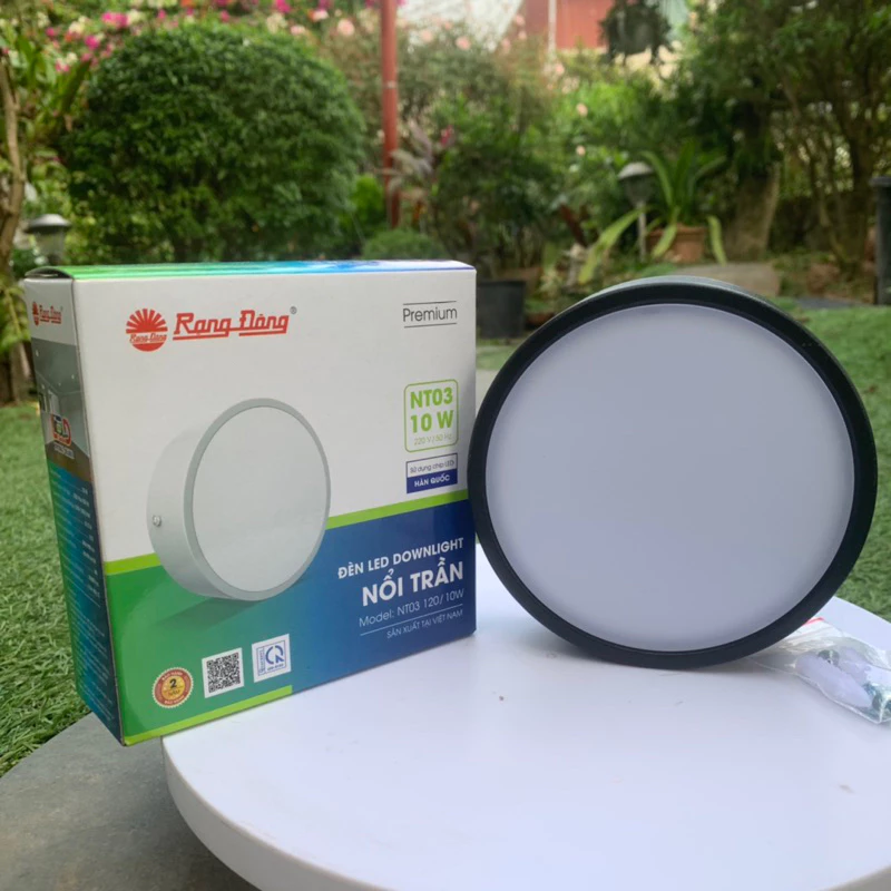 [ CHÍNH HÃNG] Đèn LED Downlight nổi trần Model: NT03 120/12W, 120/10W