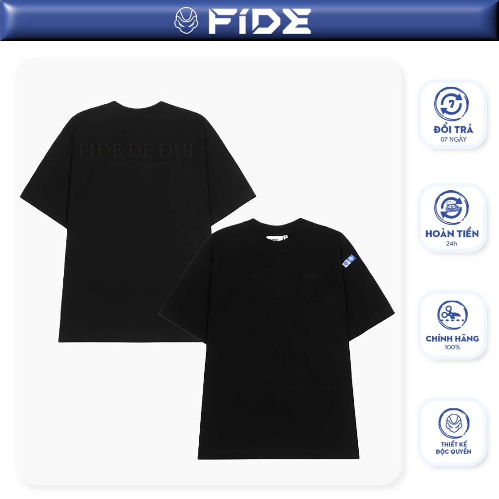 Áo thun FIDE phông unisex form rộng local brand nam nữ cổ tròn oversize - AT115