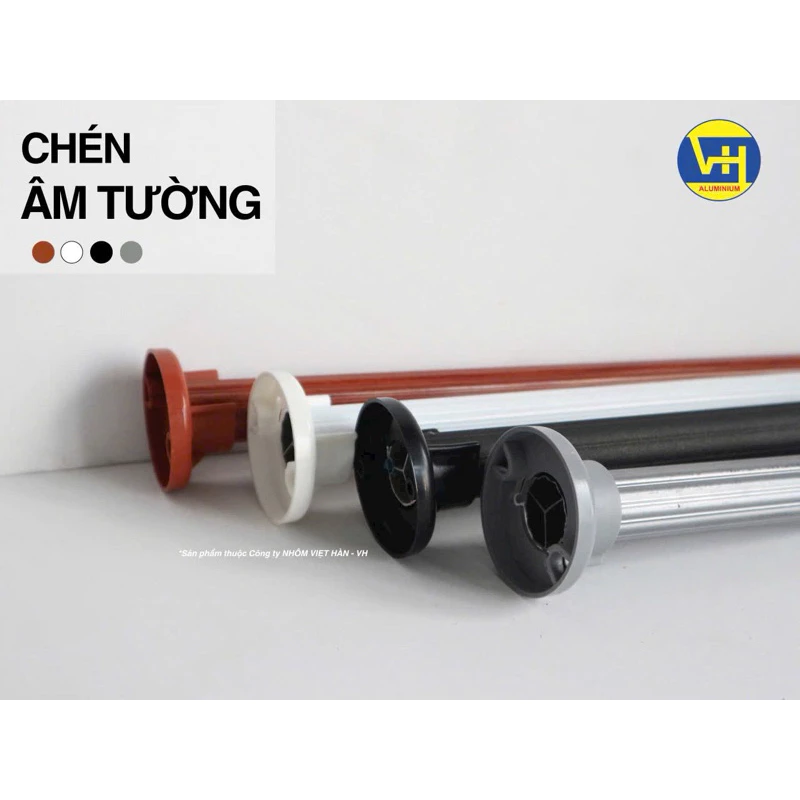 Bát Âm Tường đỡ Thanh Treo Rèm Cửa (1 cái) - Dùng cho thanh treo sát tường - MÀN CỬA NGỌC CHÂU