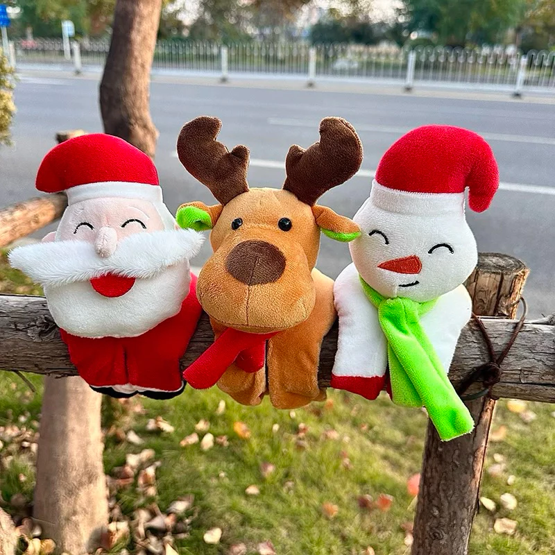 Vòng tay gấu bông ông già noel chú tuần lộc người tuyết, quà tặng giáng sinh cho bé dễ thương