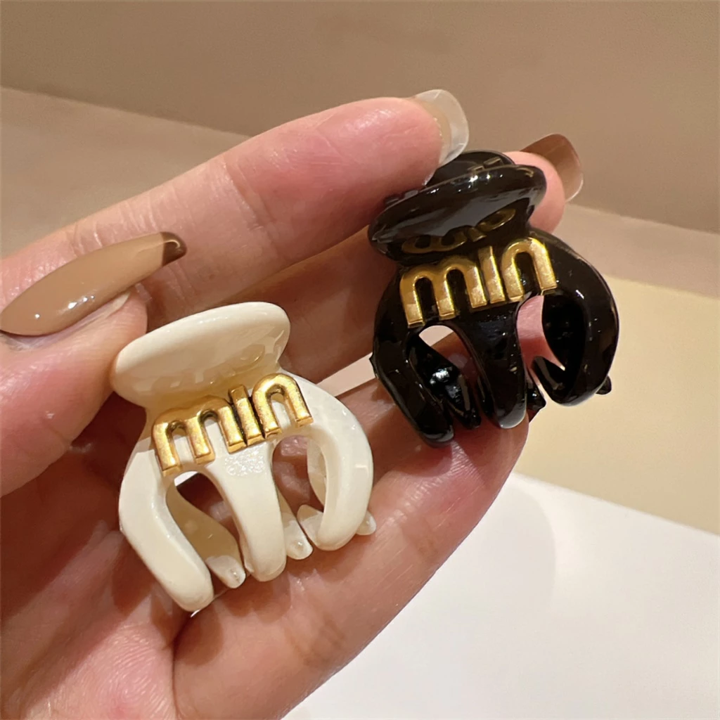 Kẹp Tóc Đuôi Ngựa Màu Đen Phong Cách Hàn Quốc EUNIO