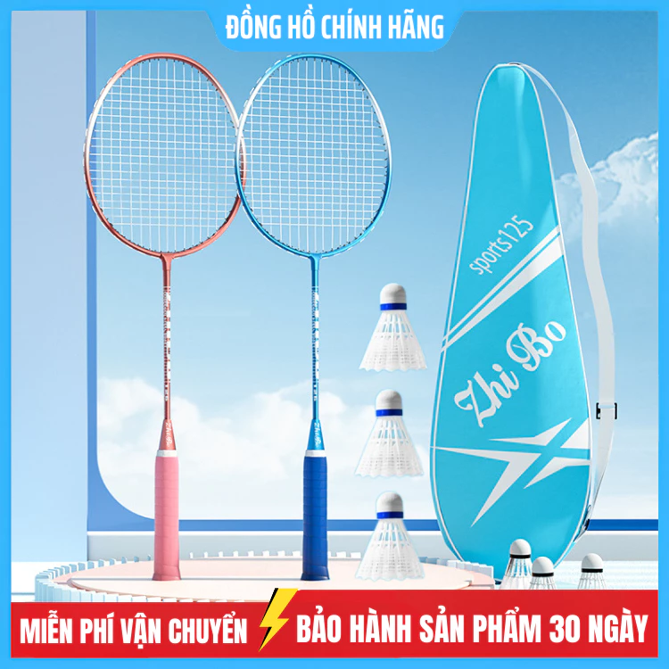 Set 2 Vợt cầu lông , tặng kèm 3 quả cầu lông chất lượng cao , bảo hành 1 tháng
