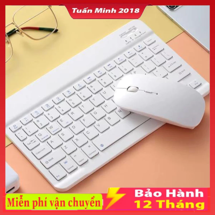 Bàn phím và chuột không dây Màu Macaron 10 inch cho máy tính bảng iPad Điện thoại di động , Máy Tính Sách Tay