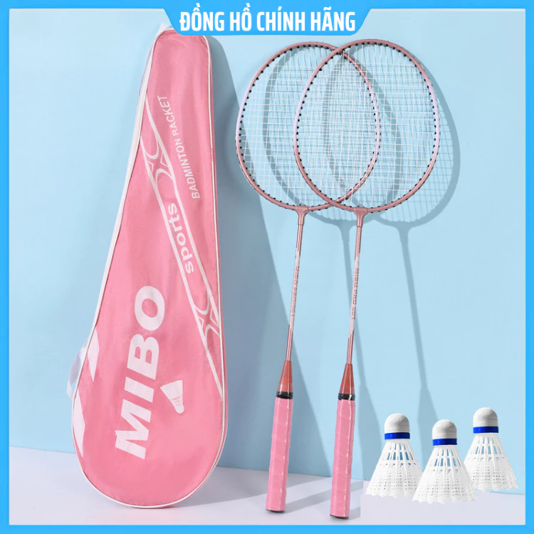 Vợt cầu lông (02 chiếc) cầu lông tặng 3 quả cầu nhựa hàng chất lượng, bảo hành 1 tháng