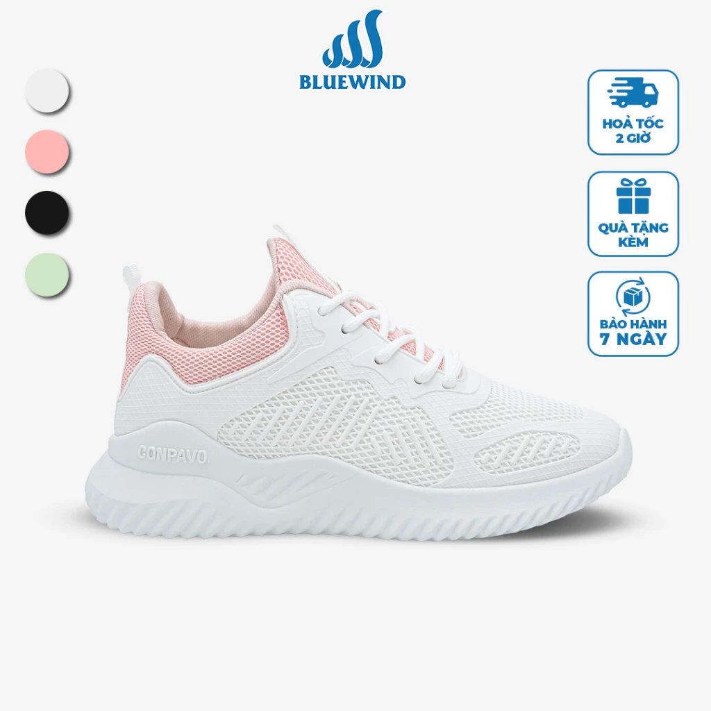 [TĂNG SIZE] Giày Thời Trang Nữ Đế Cao 4cm BLUEWIND Conpavo Đế Mềm Mại, Dễ Phối Đồ, Đi Chơi, Đi Làm 68406