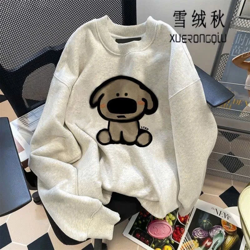 Áo Sweater Nỉ Nam Nữ Unisex Trắng Đen Form Rộng Dấu Tích