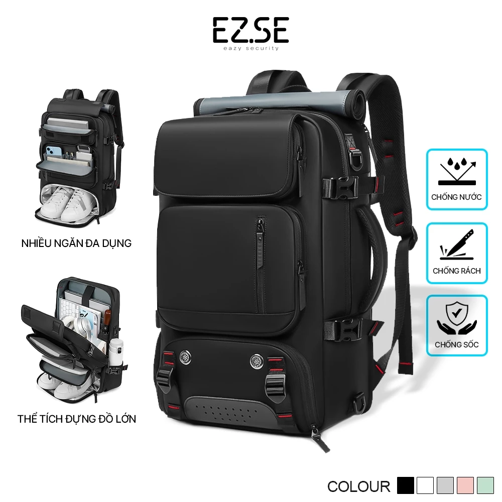 Balo du lịch nam nữ cao cấp EAZY BLA27 có ngăn đựng giày , Balo đi học thời trang , Balo laptop chống sốc