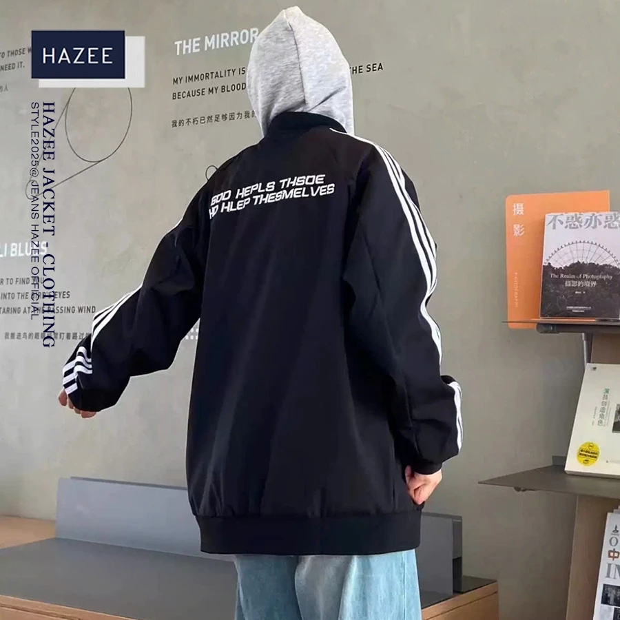 Áo khoác nam HAZEE 3 lớp basic vải hiệu ứng phong cách nam tính, trượt nước, form rộng trẻ trung, năng động